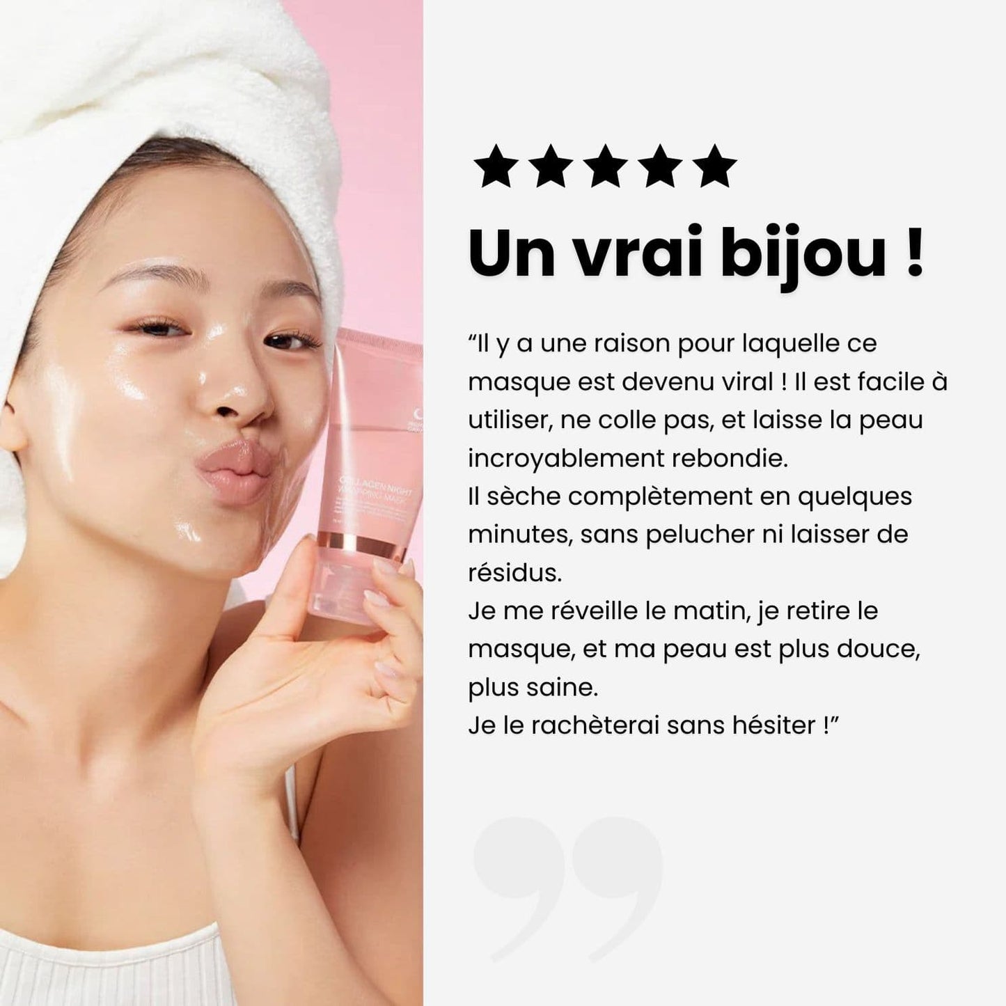 Koreanische Kollagenmaske